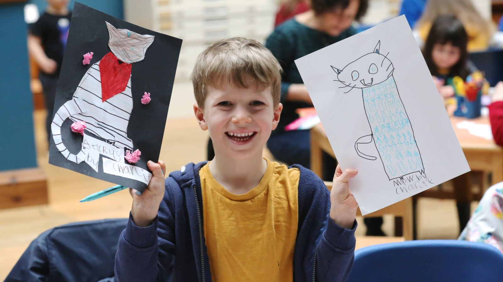 Children's activity at the Victoria Art Gallery